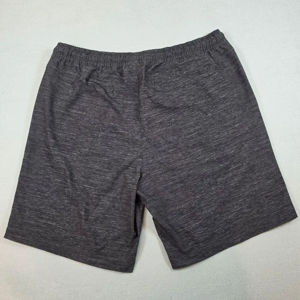 Hurley Men’s Shorts Size L Gray Heather Athletic Casual Drawstring Pre-Owned